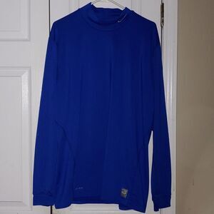 Nike royal blue dri fit Nike Pro Combat fitted compression shirt Sx XXL